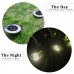 MINGLITAI Outdoor Solar Lights, Solar Ground Lighting Outdoor LED Lights, 2 LED, 25 Lumens, 4 Pack, Waterproof,  Stainless Steel, Solar Garden Lights for Landscape Lighting, Driveway, Step, Pathway